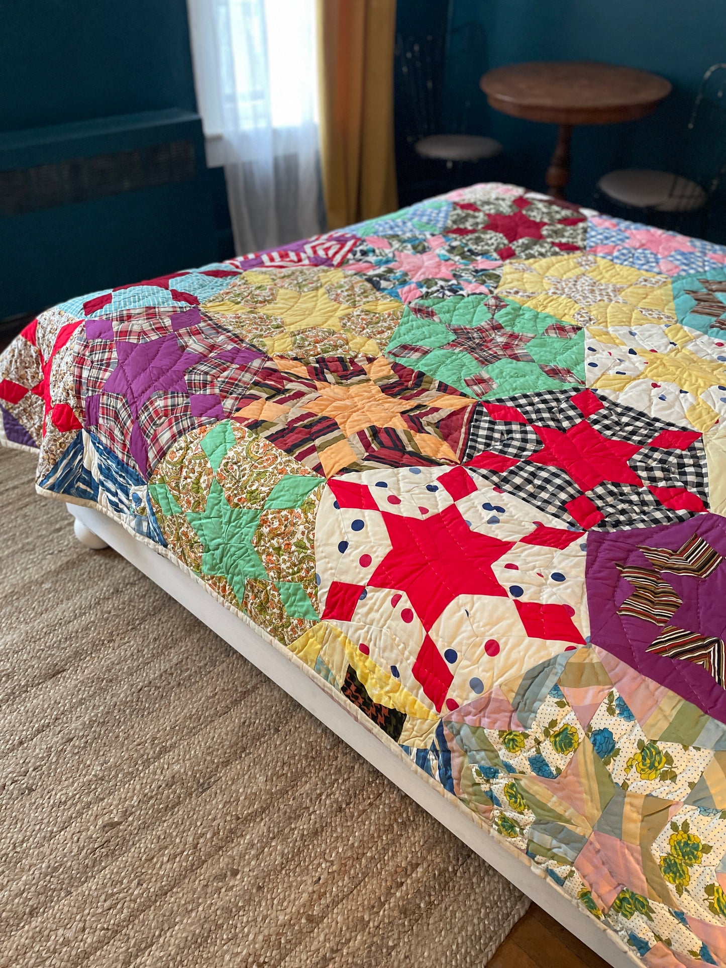 Vintage Hexagon Quilt