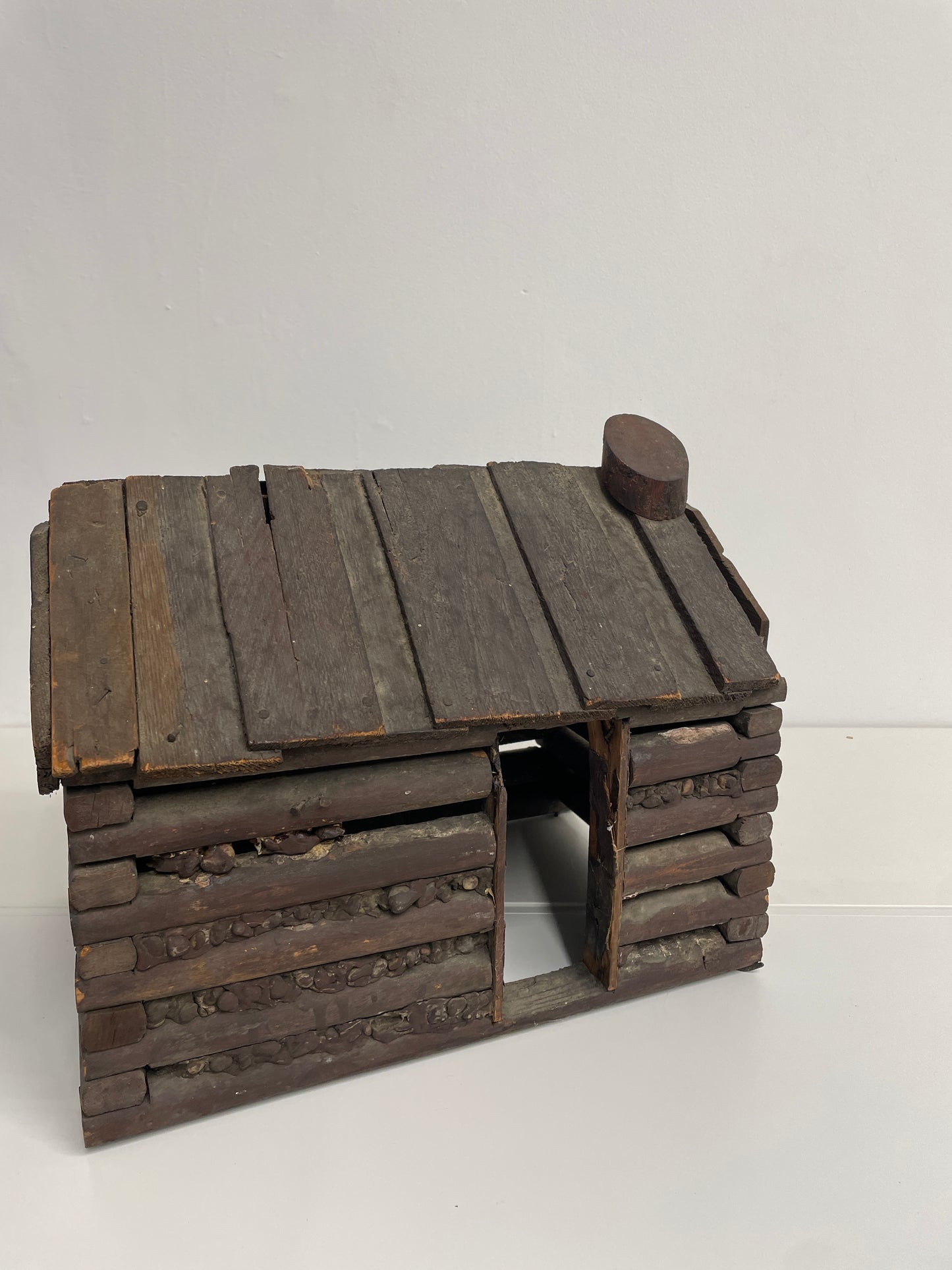 Vintage Folk Art Cabin