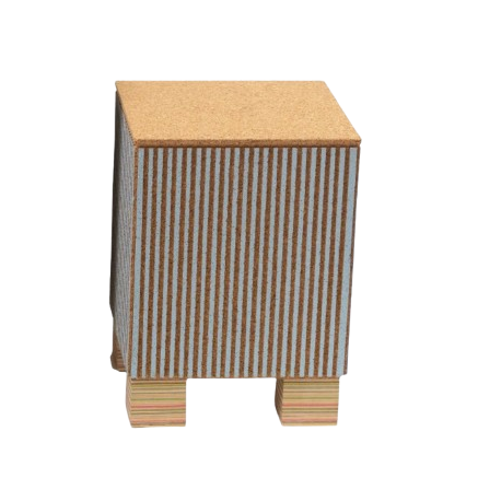 Small Striated Seat by Daniel Michalik