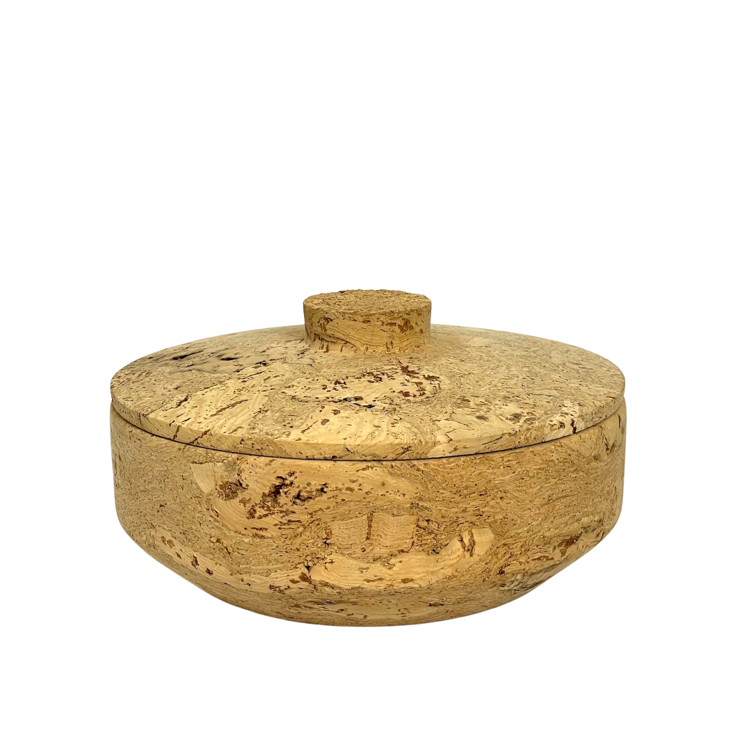 Lidded Cork Bowl by Daniel Michalik