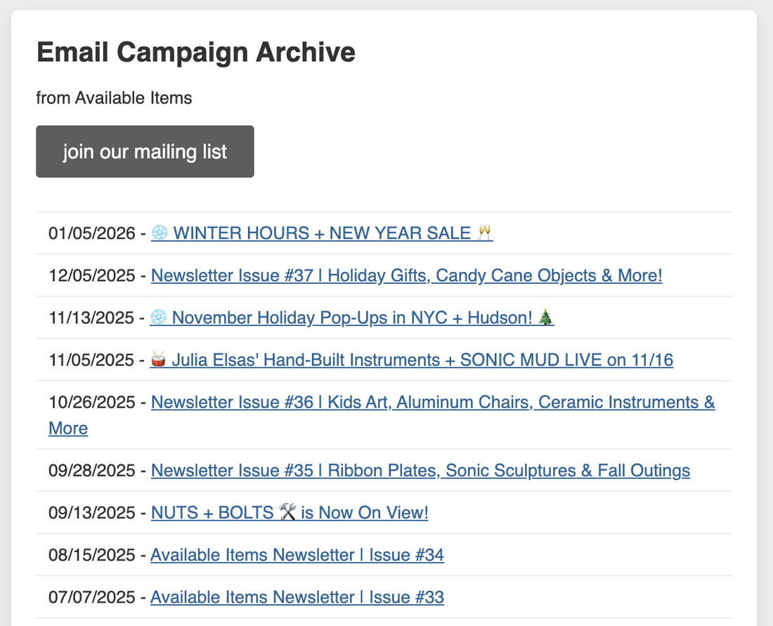 newsletter fun!