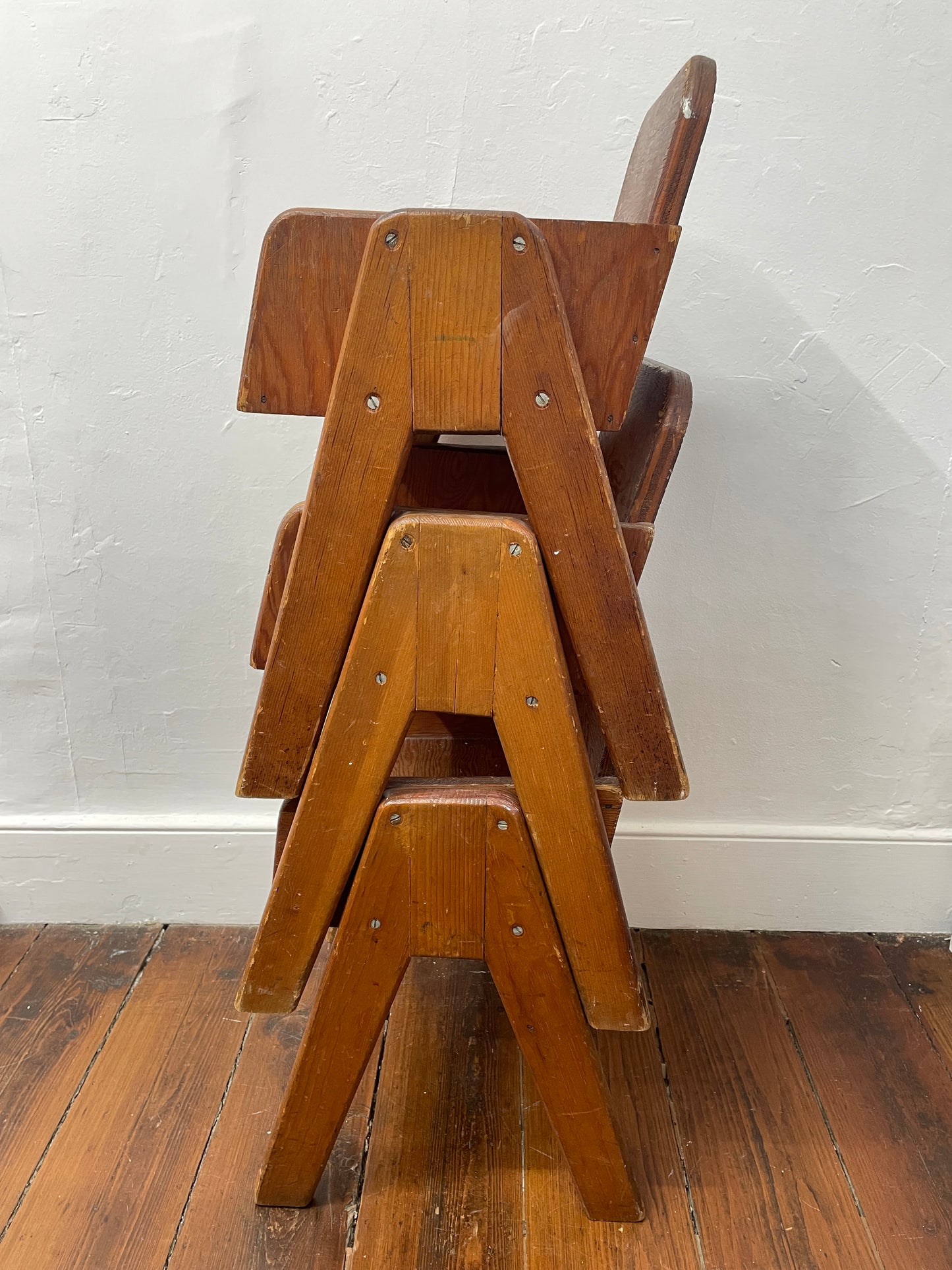 Vintage Wooden Kids Chairs