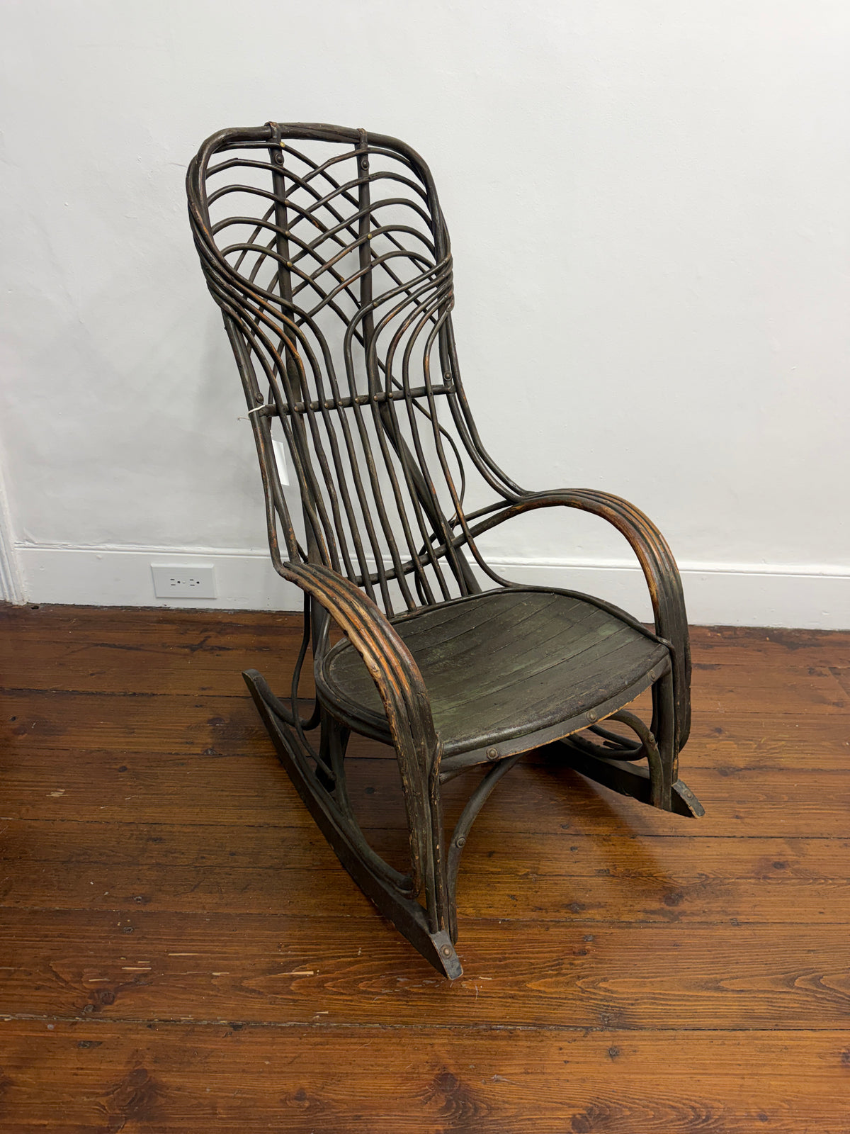 Early Bentwood Stick Rocking Chair
