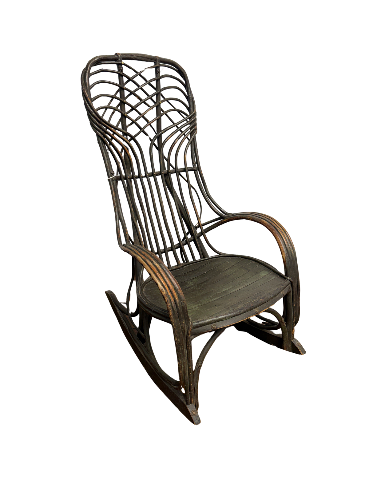 Early Bentwood Stick Rocking Chair