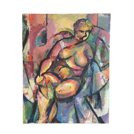 Vintage Cubist Painting