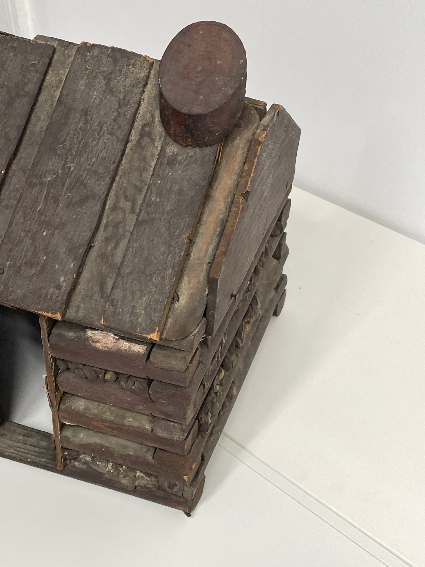 Vintage Folk Art Cabin