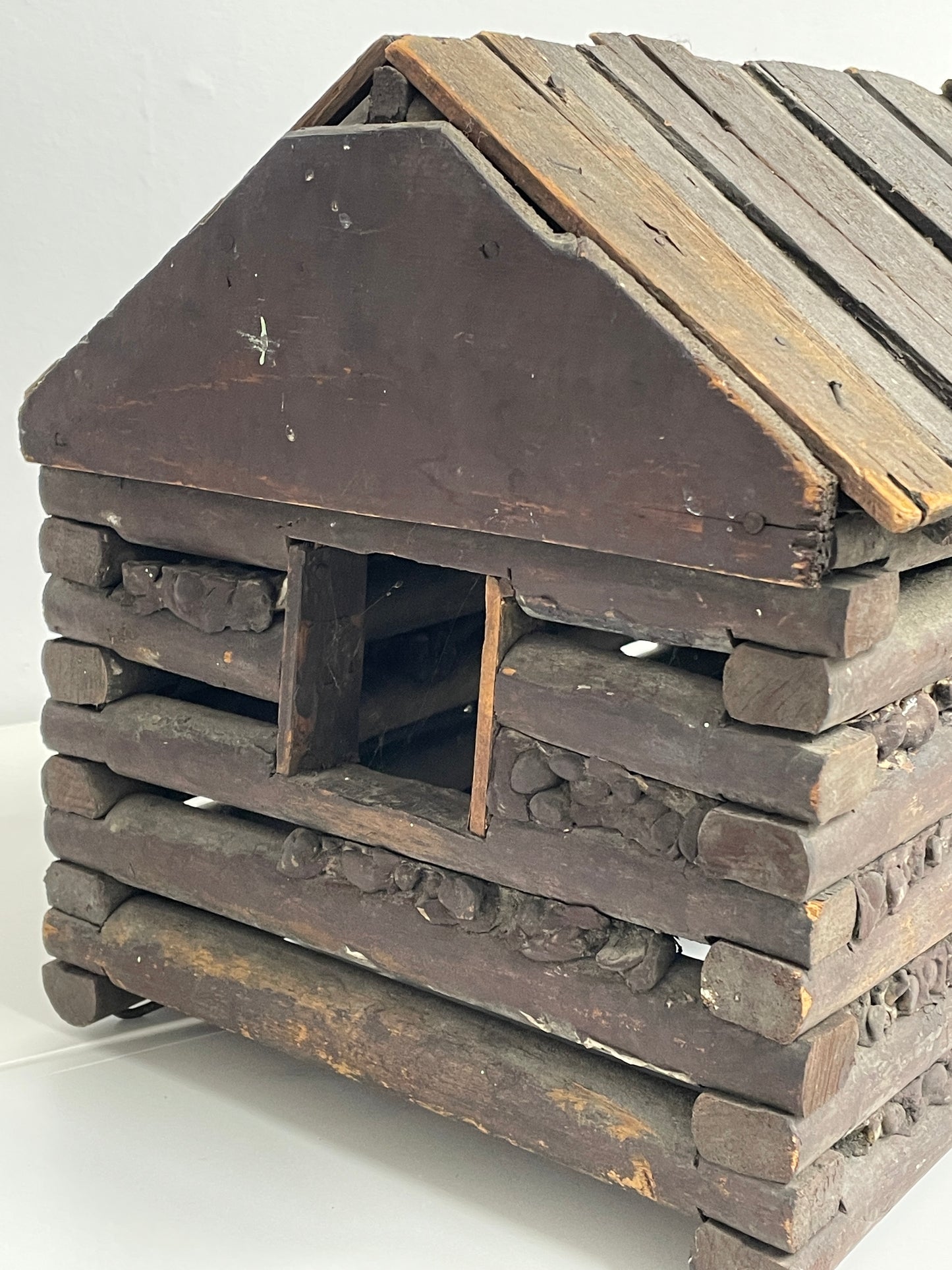 Vintage Folk Art Cabin