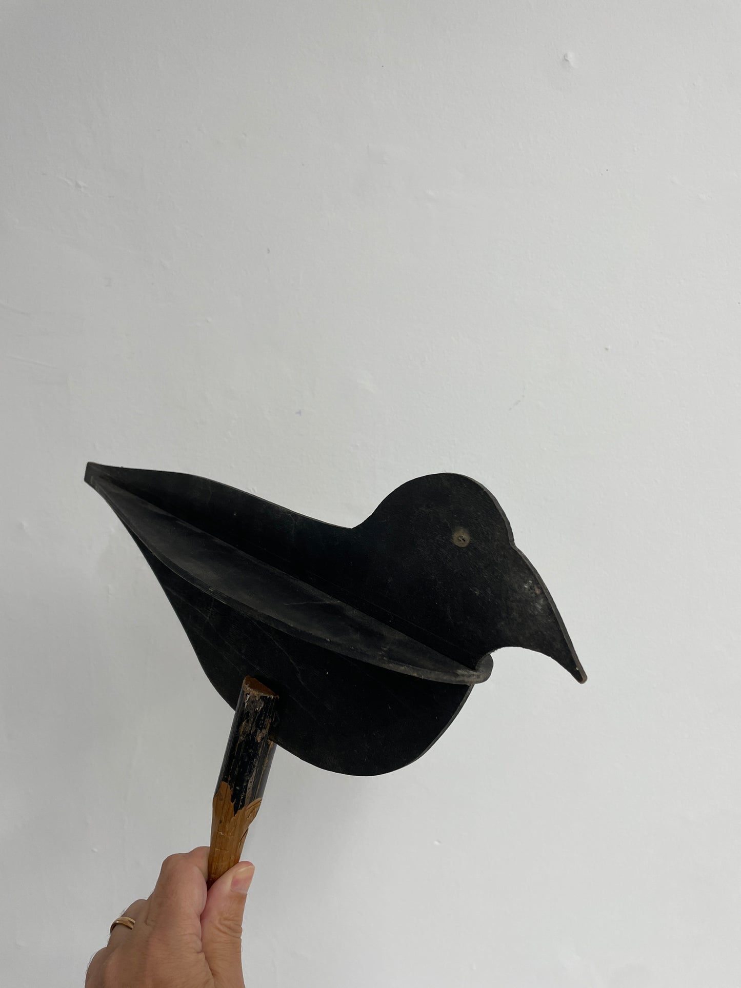 Folk Art Blackbird Garden Decoration