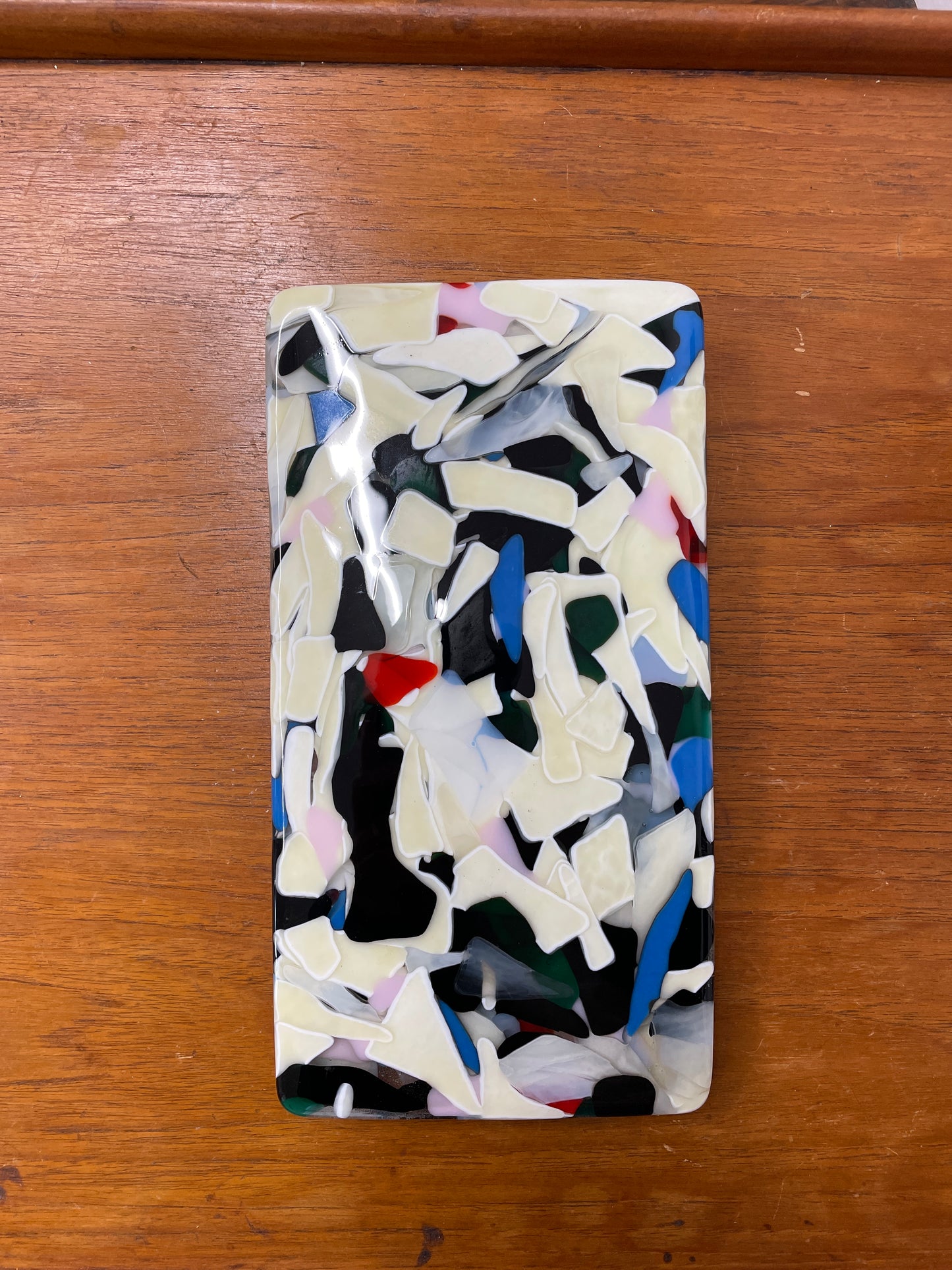 Glass tray by Julia Elsas