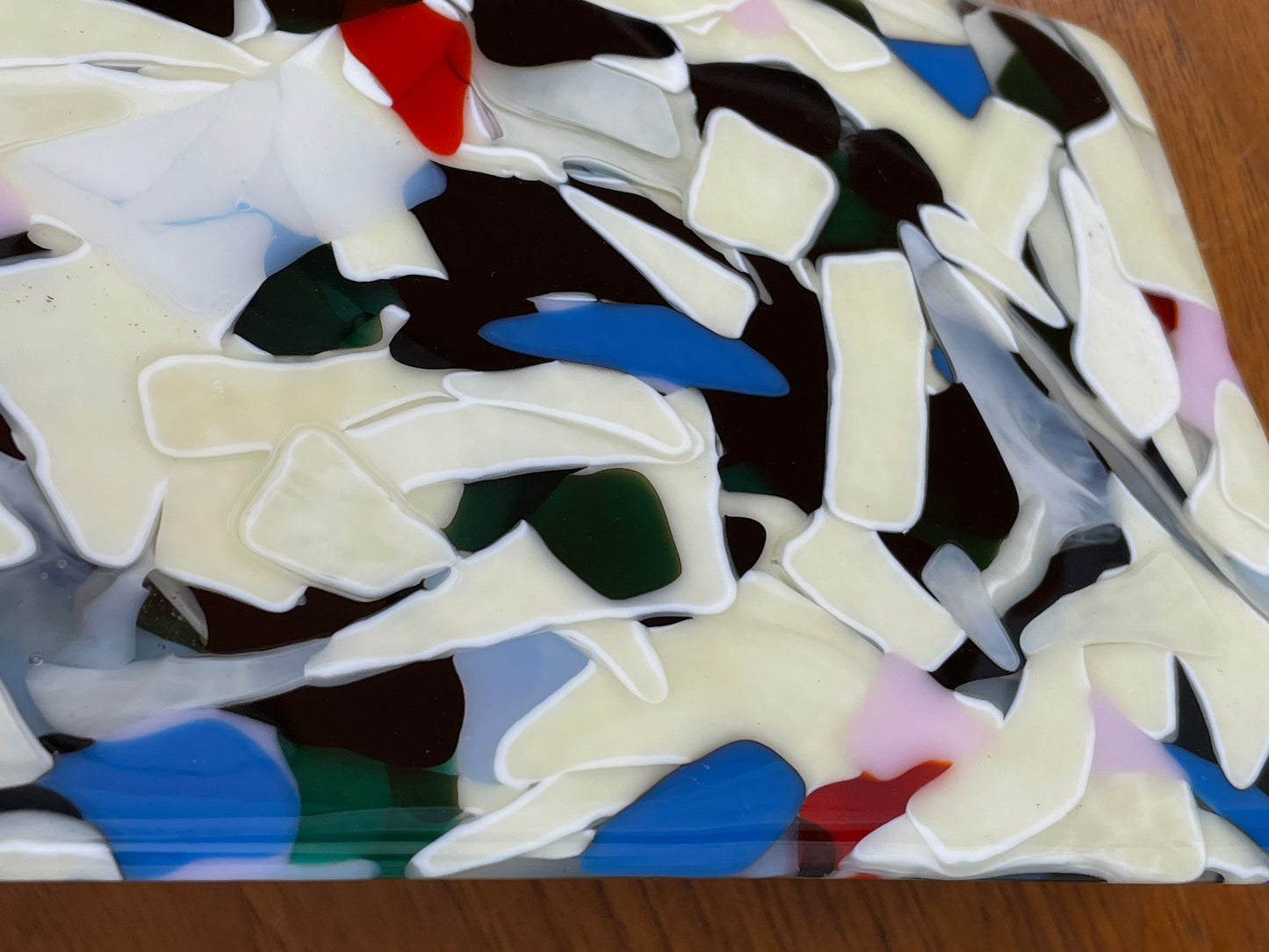 Glass tray by Julia Elsas