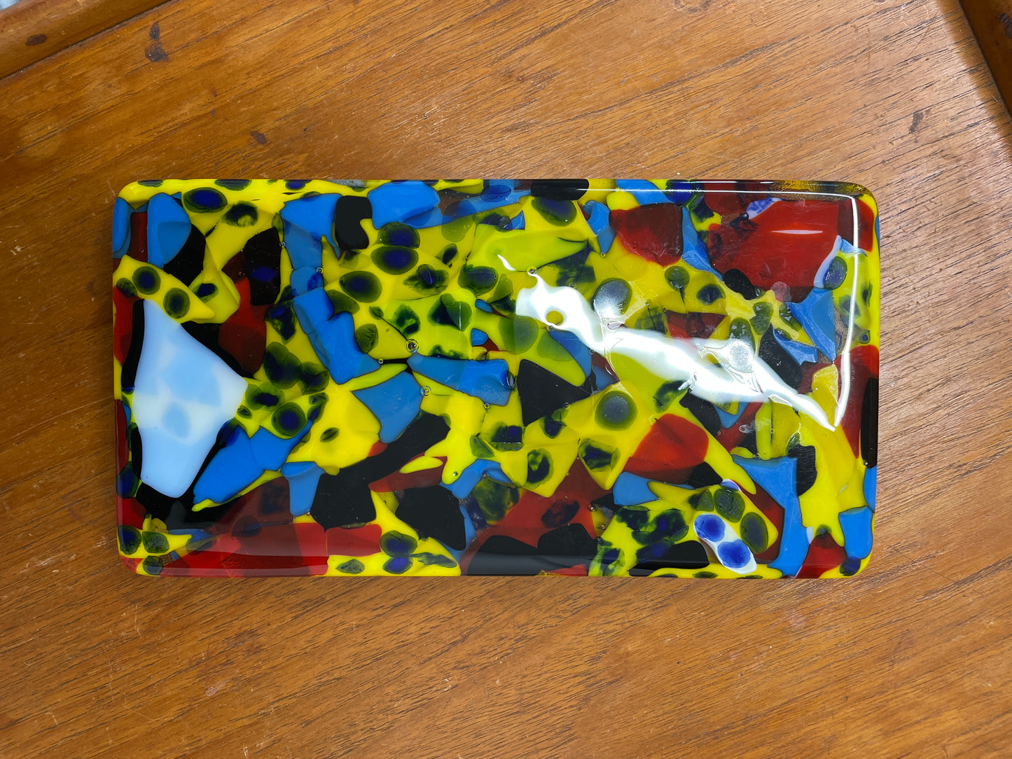 Glass tray by Julia Elsas