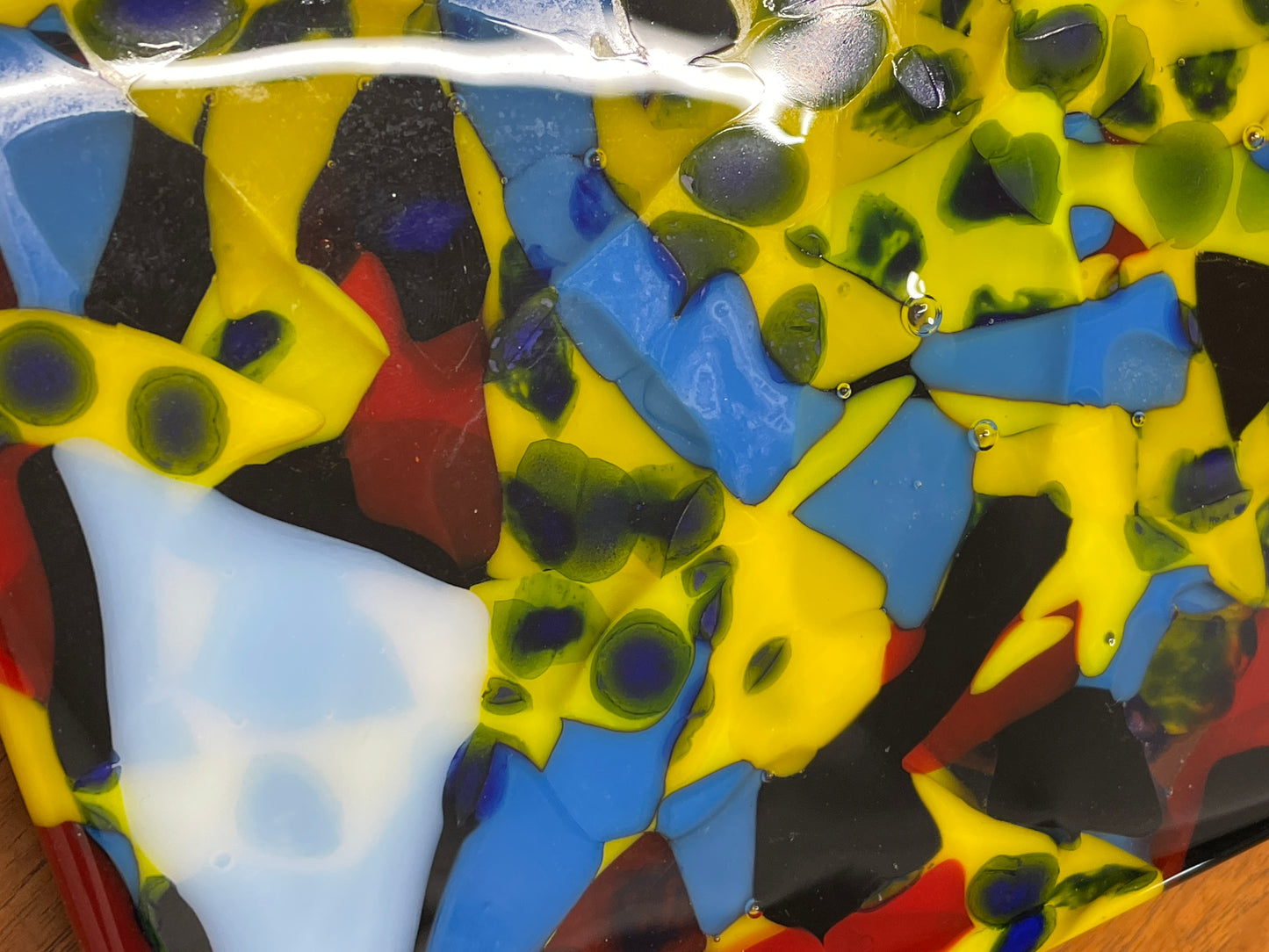 Glass tray by Julia Elsas