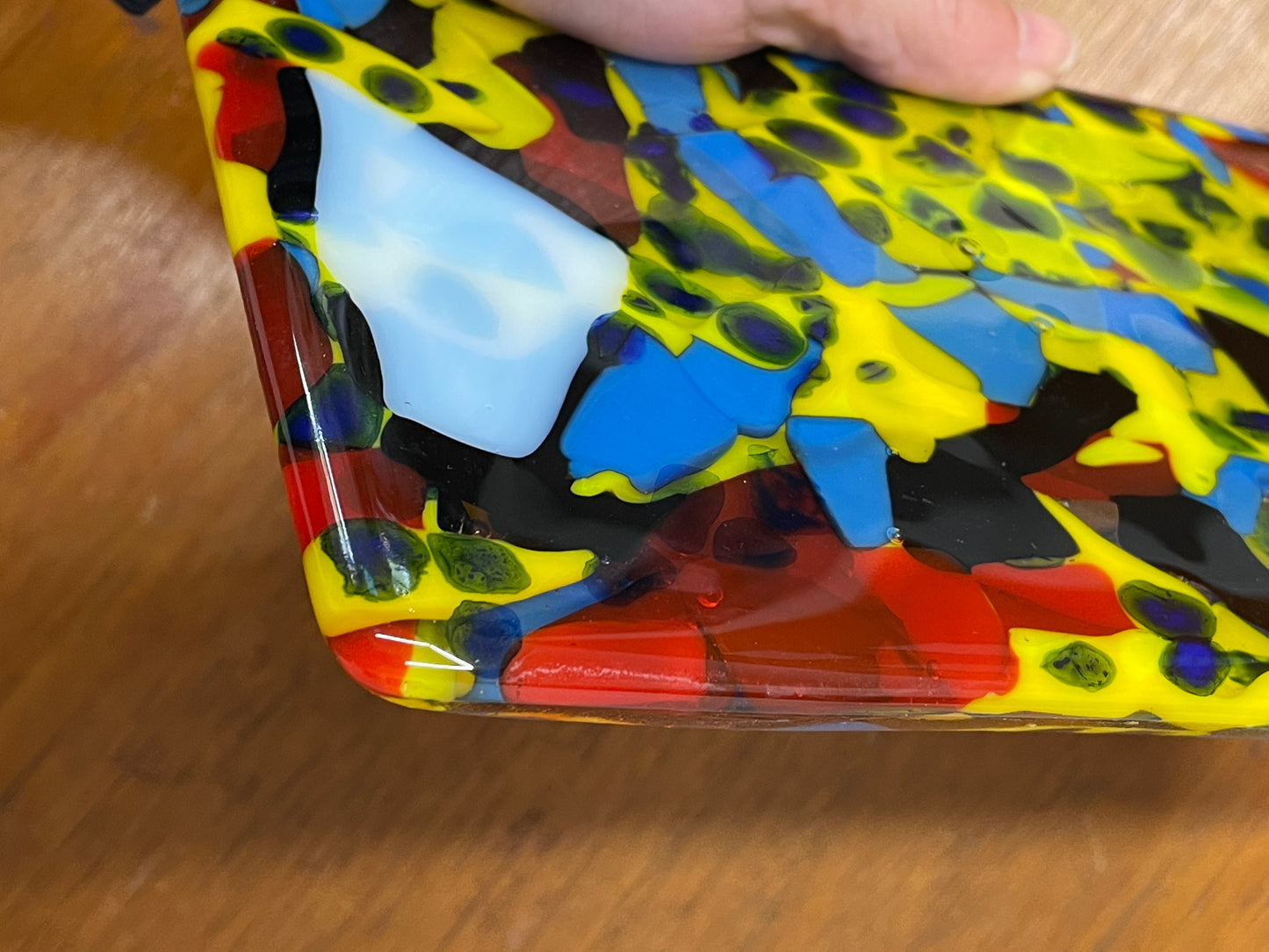 Glass tray by Julia Elsas