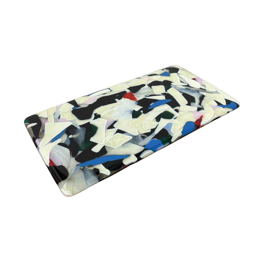 Glass tray by Julia Elsas