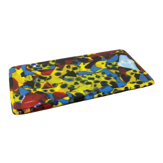 Glass tray by Julia Elsas