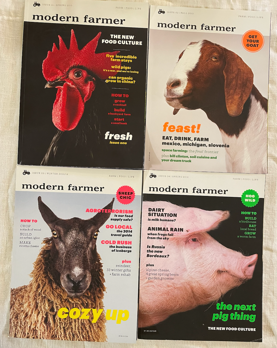 Modern Farmer magazine, 1st 6 issues set