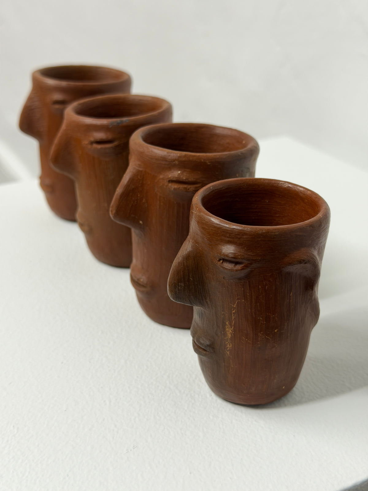 Terracota Face Cup Set