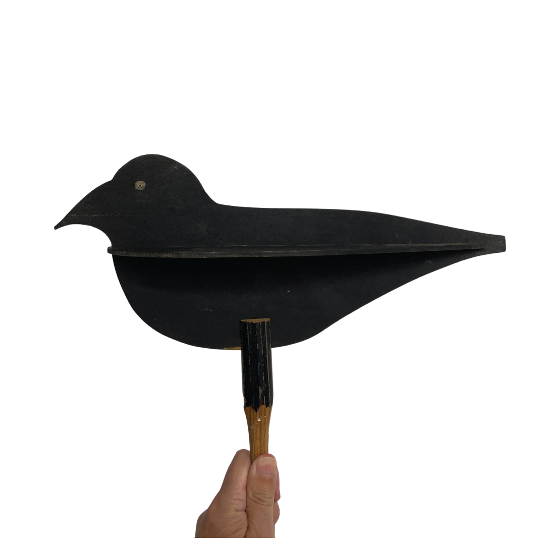 Folk Art Blackbird Garden Decoration