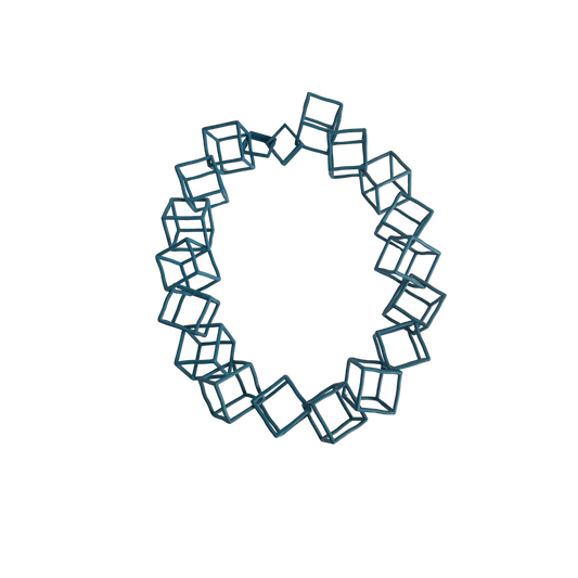 3D Cubetti Chain 03 by Monica Castiglioni
