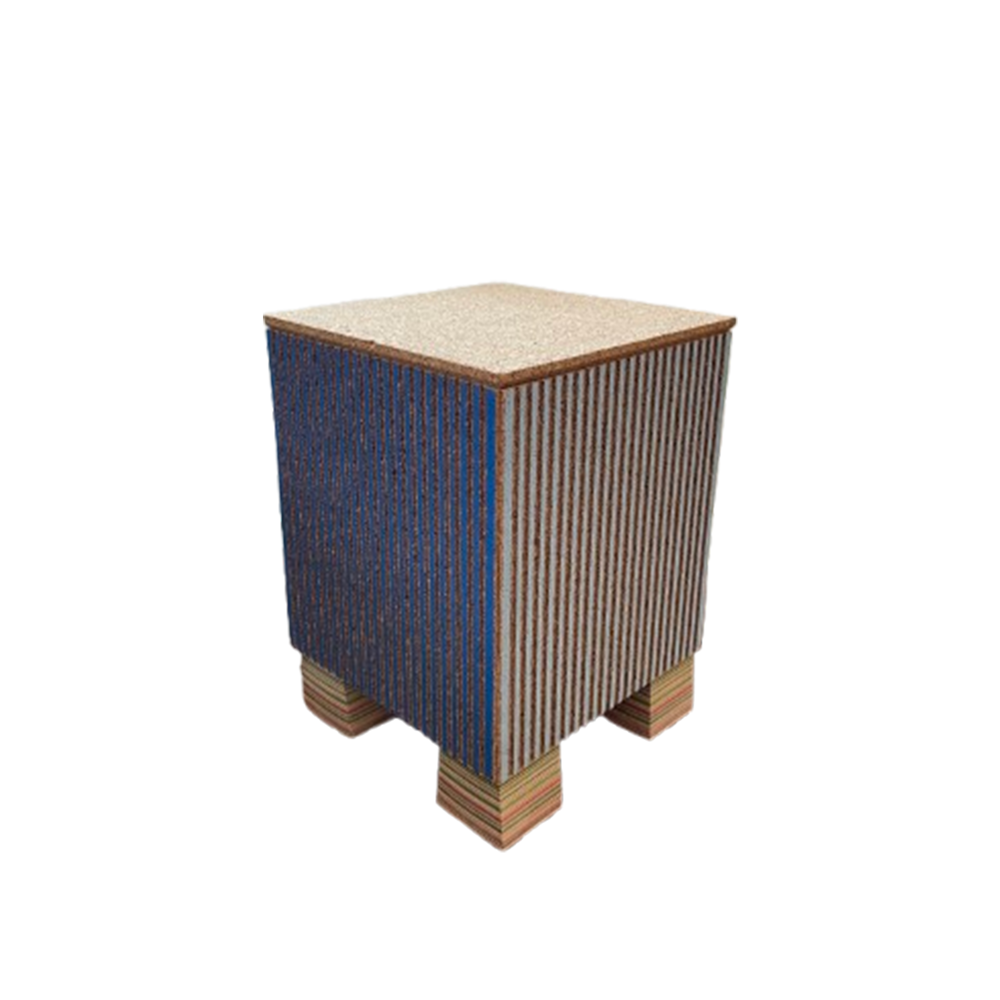 Small Striated Seat by Daniel Michalik