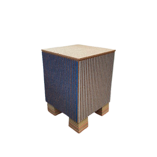 Small Striated Seat by Daniel Michalik