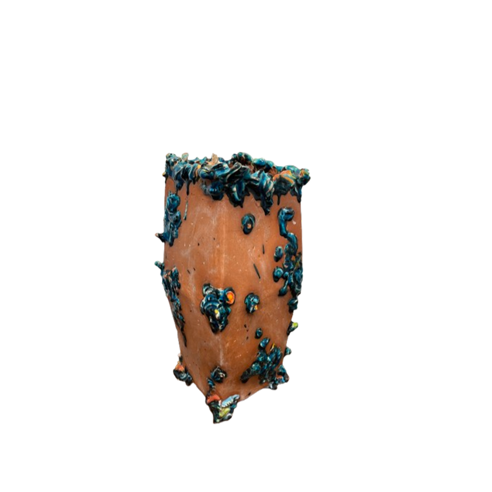 Coddled Terracotta Planter by Nancy Barber