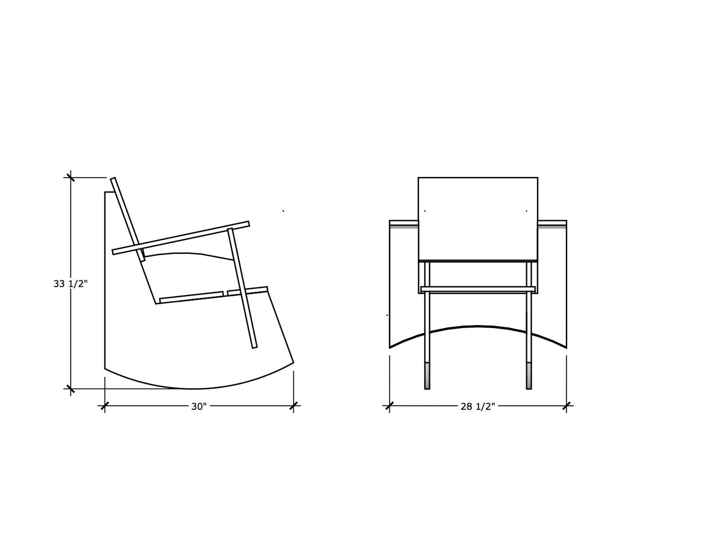 Recycled Plastic Outdoor Rocker by FN Furniture